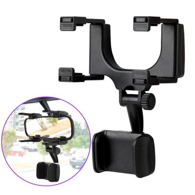 China Adjustable 360 ​​Degree Rotated Mirror Mount Mobile Phone Holder Car Phone Holder For Car for sale