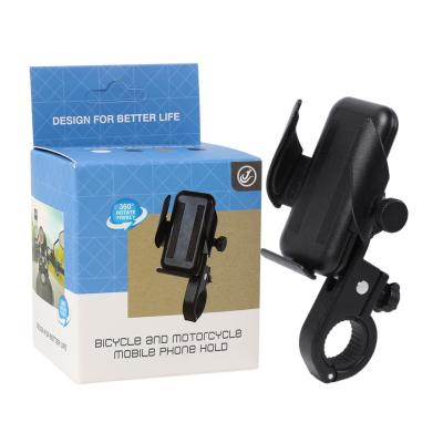 China Adjustable Universal Adjustable Aluminum Bicycle Phone Holder For Motorcycle Bike Mobile Phone Holder for sale