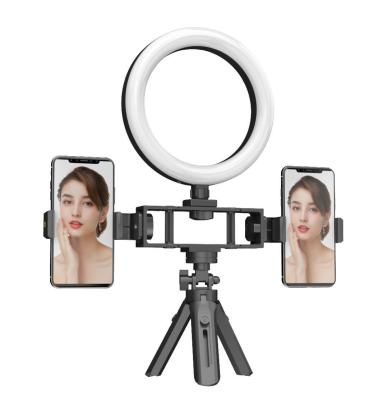 China K316 Mini Multi Position Fill Light Live Broadcasting Bracket Selfie Ring Light With Tripod Stand for sale