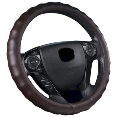 China Universal Car Accessories 3D Interior Rubber Steering Wheel Cover with Different Colors for sale