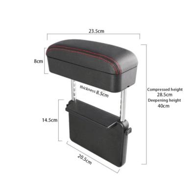 China Multifunctional Waterproof Armrest Elbow Support Cars Seat Storage Side Bags Universal Gap Organizer Box for sale