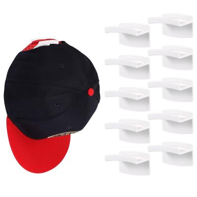 China Self Adhesive Adhesive Hat Hooks For Wall Mount Minimalist Hat Rack DesignNo Drilling Strong Plug Hat Hangers for sale