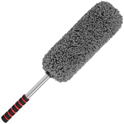 China Multifunctional Microfiber Car Dirt Retractable Wax Resistant Brush Car Cloth Removing Cheaner For Furniture Tool Microfiber Car Cleaning Seal for sale