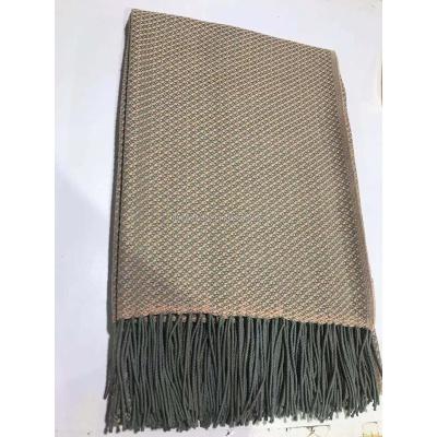 China Throw Blanket Fashion Wearable Polyester Cotton Wool-acrylic Blend Woven Soft Acrylic Blanket Viscose for sale