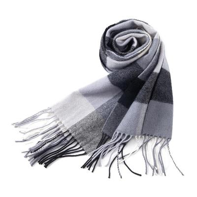 China Europe Wholesale Fashion Winter Wool Scarf Classic Cashmere Plaid Scarf for sale