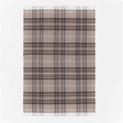 China Best selling 50% arcylic wool 50% polyester plaid shawl from Europe for sale