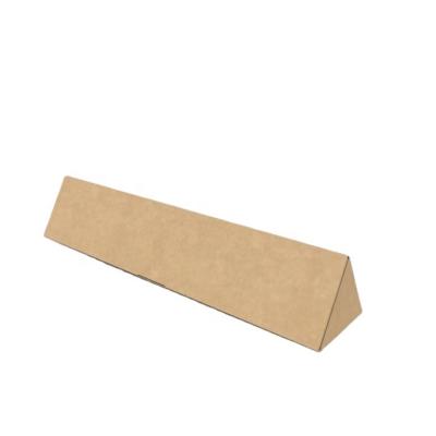 China Recyclable Custom Eco Friendly Triangular Band Paper Brown Cardboard Box For Long Goods for sale