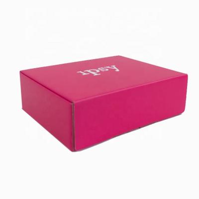 China Recyclable Custom Paper Packaging Folding Pink Gift Box For Cosmetic for sale