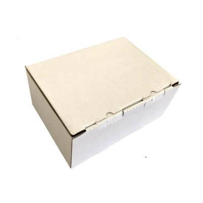 China Recyclable Folded White Kraft Corrugated Cardboard Package Box for sale