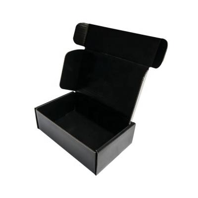 China Recycled Materials Customize E-COMMERCE Black Corrugated Customized SHIPPING BOXES for sale