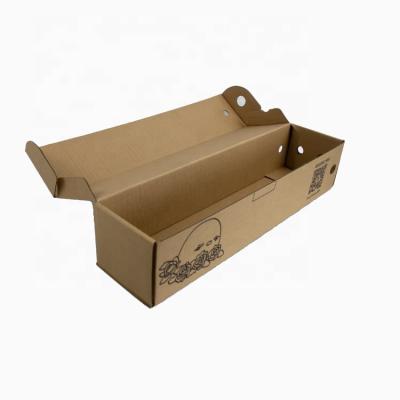 China Recycled Materials Custom Color Long Natural Paper Corrugated Box for sale