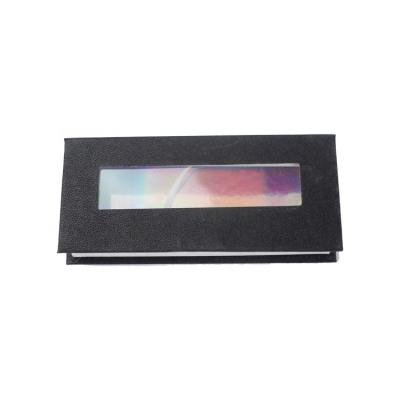 China Handmade Custom Eyelash Packaging Box With Black Logo Paperboard UV Coating Varnishing Embossing Handmade Stamping Accept Matt Lamination for sale