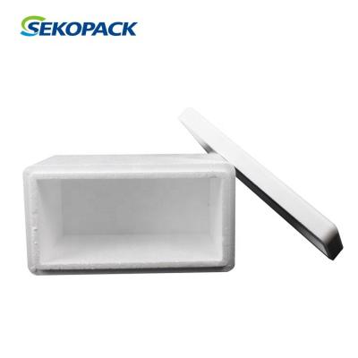 China Protect in Transport EPS Polystyrene Box Frozen Fish Packing Boxes for 9L Styrofoam Cooler Box for sale