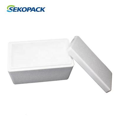 China Protect in Transport EPS Polystyrene Box Frozen Fish Packing Boxes for 9L Styrofoam Cooler Box for sale