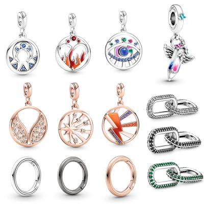 China Anti-Oxidation/Attractive/Anti-Allergy/New Stable 925 Sterling Silver I Charm Light I Up Locket Pendant Stitch Hand-finished Dangle Charm Jack-Bead Fit Women And Lady for sale