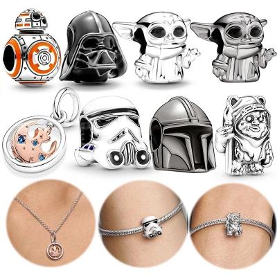 China Pave Star Charm New 2022 Hot Boy Sterling Silver 925 Earphone Beads Fit Original European Bracelet DIY Jewelry for sale