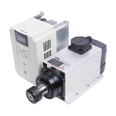 China Potente 18000RPM 4.5KW Motor de huso cuadrado refrigerado por aire para máquina CNC de tallado de madera en venta