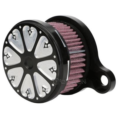 China Billet Aluminum Billet Aluminum Cut Air Filter For Harley Sportster Air Cleaner Intake Filter XL1200 XL883 Iron 2004-2016 for sale