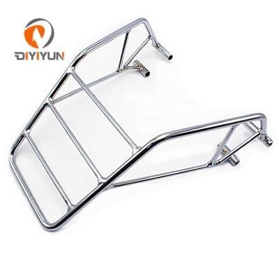 China Stainless Steel Motorcycle Sissy Bar Backrest Rear Luggage Rack Mount Carrier For Honda Nighthawk CB 250 for sale