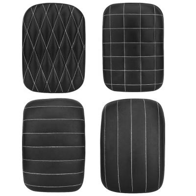 China Leather Motorcycle Rear Passenger Back Seat Pad Seat 8 Suction Cup Cushion For Harley Chopper Bobber for sale