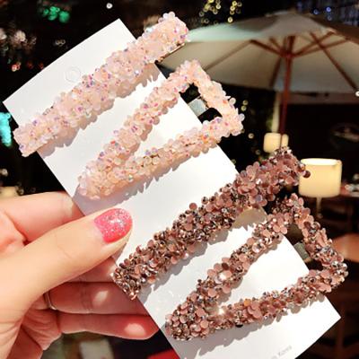 China Hot Fashionable Amazon Hair Accessories Rhinestone Hair Clips Accessories For Women for sale