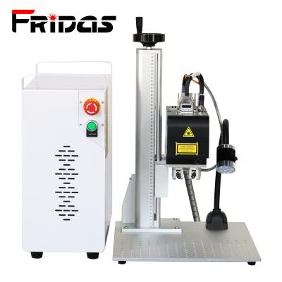 China 3D Split Type Mini Portable Laser Engraving Machine 20w 30w 50w 3d Fiber Laser Marking Machine for metal barcode for sale