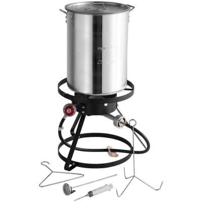 China Poultry Frying Or Scalding Hot Sale 30QT Turkey Aluminum Deep Fryer / Scalding Pot for sale