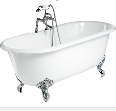 China Eco - Friendly Free Standing Eco - Friendly Cast Iron Bathtub With Clawfoot for sale