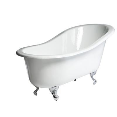 China Whosale Cast Iron Enamel Material Eco-friendly Bathtub With Clawfeet Free Luxury Designs for sale