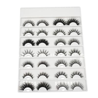 China Factory Wholesale 3D Seller Natural Natural Looking Synthetic Fiber Mink Eye Lashes Fake With Private Logo for sale