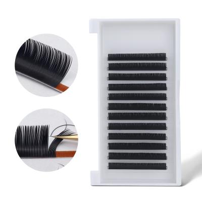 China Long Matte Black Eyelash Extension Private 2022 Natural Brand Big Lash Trays Easy Fan Faux Mink Volume Eyelash Extensions Supplies for sale