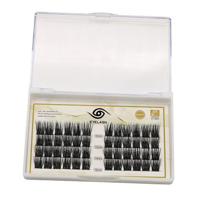 China Long Newest Natural Wholesale Private Label Segmented Lash Cluster Eyelash With Custom Packaging for sale