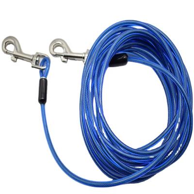 China Plastic Coated Steel Reliable Wholesale High Tensile Plastic Coated Larger Wire Rope Pet Rope for sale