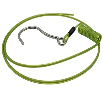 China Biggest Hot Selling Plastic Coated Wire Rope Pet Rope Hoist Rope Luggage Steel 6mm Plastic Coated Handle for sale