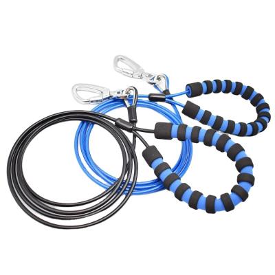 China Custom Wholesale High Tensile Plastic Coated Steel Plastic Coated Larger Wire Rope Pet Rope for sale