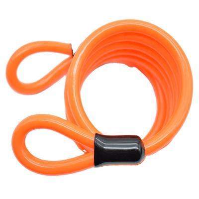 China Carbon Steel Wire Rope Sling TPU Coated Safety Cable Bike Lock Motorcycle Safety Rope for sale