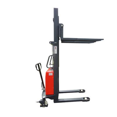 China Hotels Semi Electric Stacker Cargo Handling Forklift 1t1.5t2t Full Range Of High Fork Models And Bargain Prices for sale