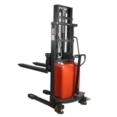 China Building Material Shops Battery Operated Semi Electric Hydraulic Pallet Stacke 1 Year Warranty Electric Hydraulic Stacker Hand Pallet [Semi Electric Stacker] for sale