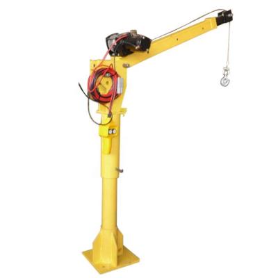 China 12V24V220V Small Mobile Crane /500kg1000kg Small Size Mini Car Hoisting Crane With Competitive Price for sale