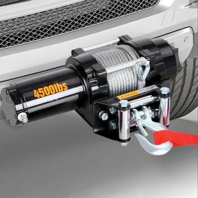 China ATV/UTV 12V vehicle mounted electric winch/off road vehicle traction self-rescue electric winch/4000LB12000LB for sale