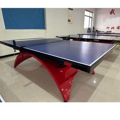 China MDF Board Custom  Indoor Folding MDF Table Tennis Table Movable Standard PINGPANG Table exported for sale