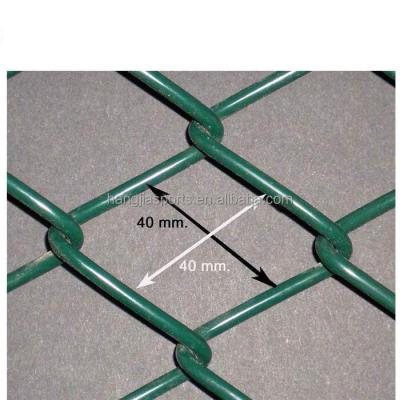 China High Quality Cheap PVC Coated Zinc Tennis Court Used Chain Link Fence Farm Fence for export 25mm 40mm 50mm 57 mm 60mm for sale