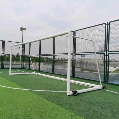 China Aluminum Alloy  High quality Aluminium football goals and net football goal post soccer goal for export for sale