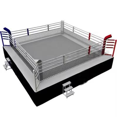 China Fitness Center  Cheap Custom Logo portable boxing ring MMA Elevated Boxing Ring Wrestling Ring For competition for sale