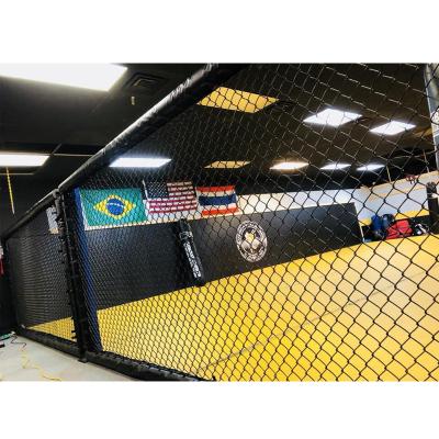 China Steel net with padding Customized  Sports Cage Panel Walls Wrestling cage panel for club for sale