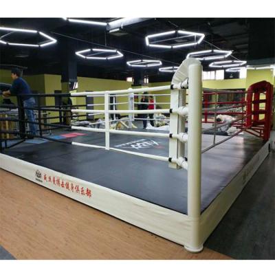 China Fitness Center  Custom Logo portable boxing ring MMA Elevated Boxing Ring Wrestling Ring For Sale for sale