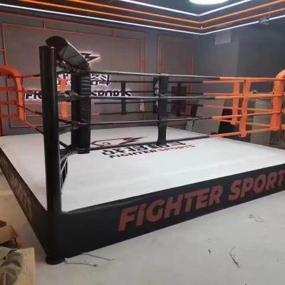 China Fitness Center  Factory Custom Logo MMA Elevated Boxing Ring Wrestling Ring competition standard for sale for sale