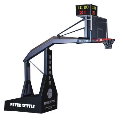 China Hiigh Quality Steel  High Quality FIBA standard 72 inch  Hydraulic Basketball Hoop Portable Basketball Hoop/System for export for sale