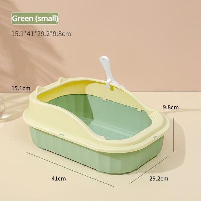 China Amazon Stocked Success Cat Litter Box Send Semi-enclosed Cat Scoop Cat Toilet Splash-Proof PET for sale