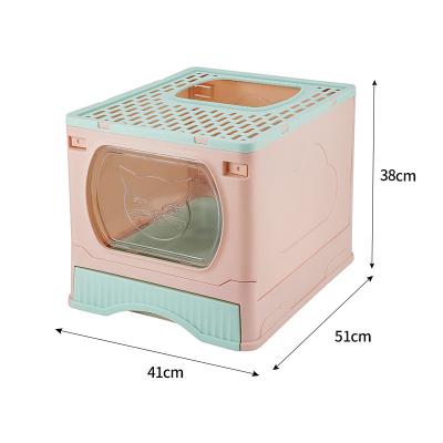 China Cats Cheap Stain Drawer Hot Selling High Quality Type New Large Top-in Folding Cat Litter Box Cat Toilet Supplies for sale